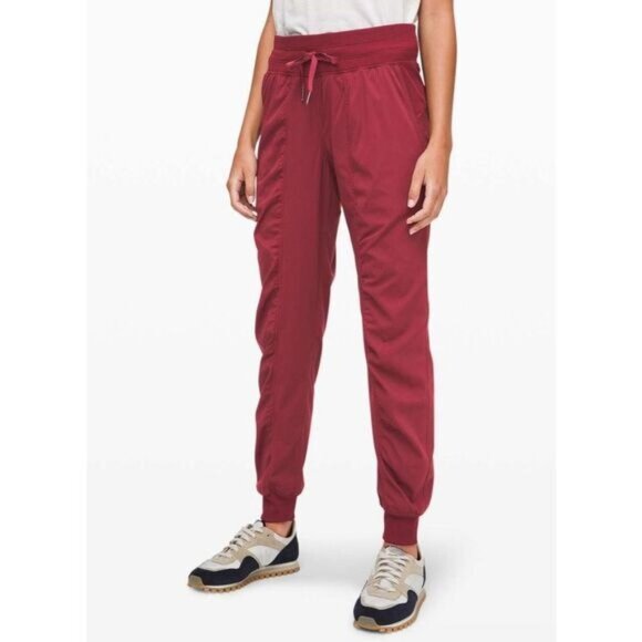 Lululemon dance studio pink chianti Drawstring Joggers Size 6 - Picture 1 of 10